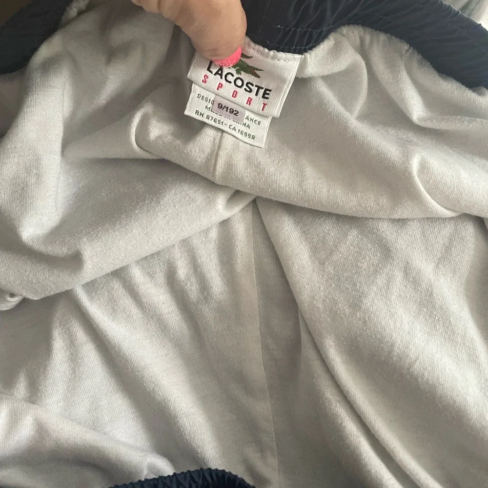 Lacoste men’s size 9 lined joggers